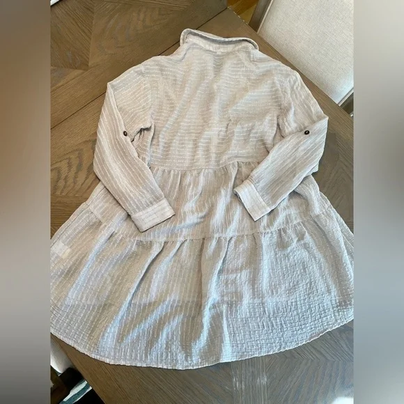 VICI Miou Muse Garrett Tiered Babydoll Tunic Dress Beige - Picture 8 of 10